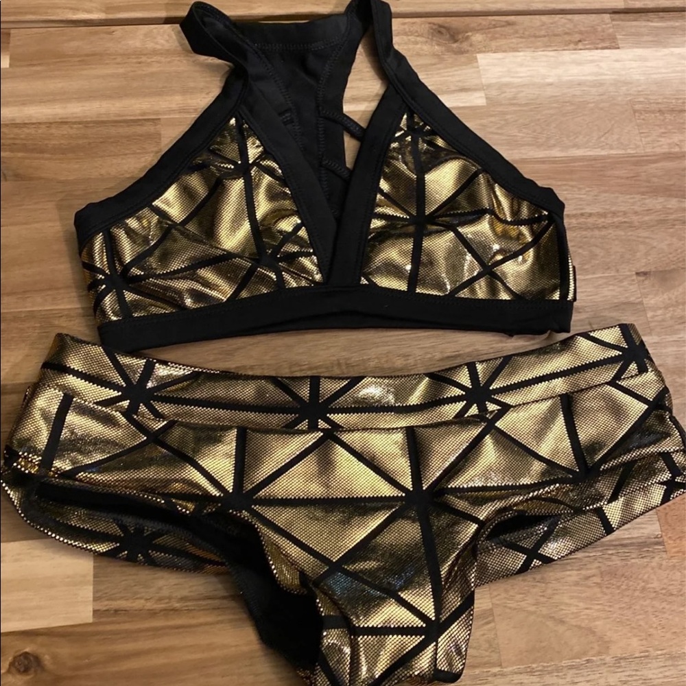 Bad Kitty rare unworn pole dance fitness swim set